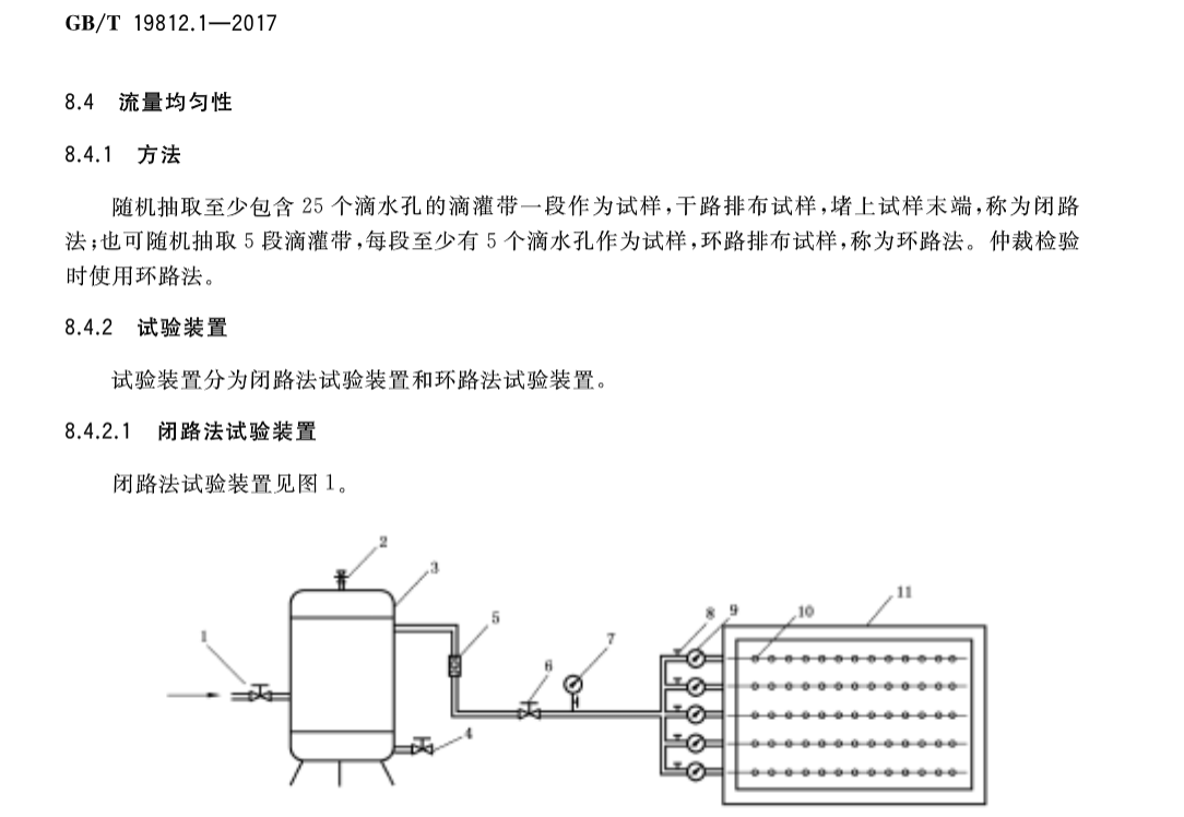 滴灌带流量测试平台